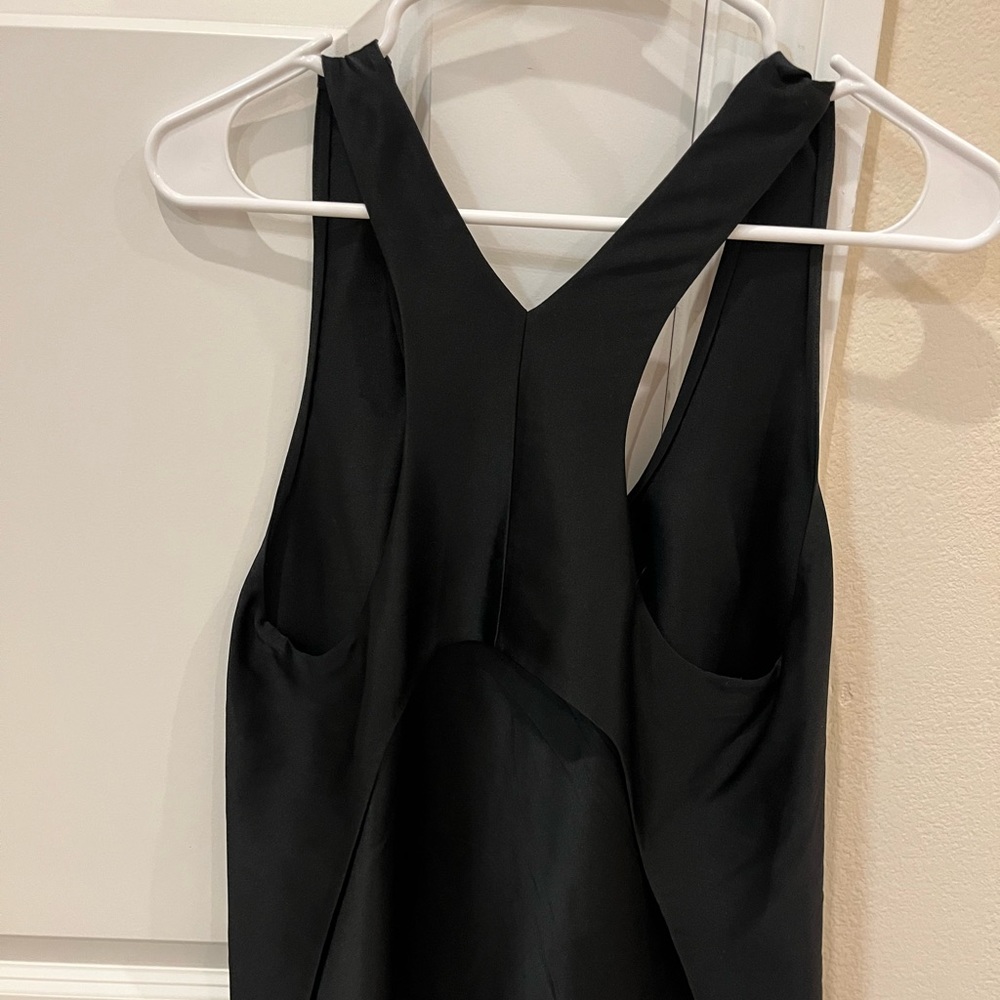 Helmut lang black satin top